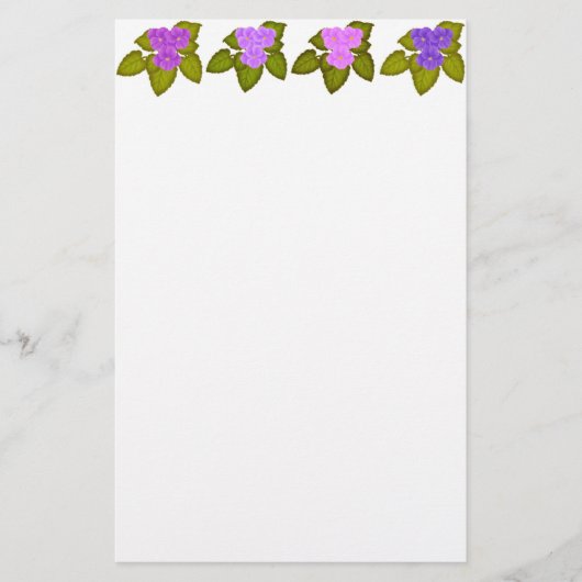 Oude bruine Afrikaanse Violet Stationery Briefpapier (Voorkant)