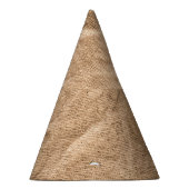 Oude bruine doek: gestructureerde achtergrond. feesthoedjes (Rechts)