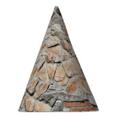 Oude bruine kasteelstenen textuur feesthoedjes (Rechts)