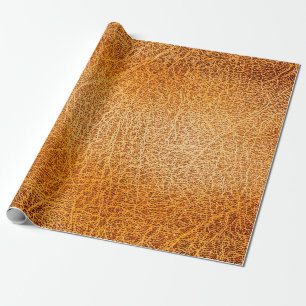 Oude bruine ledertextuur cadeaupapier