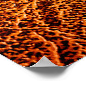 Oude bruine ledertextuur poster (Hoek)