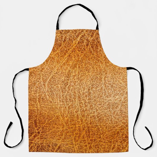 Oude bruine ledertextuur schort (Voorkant)