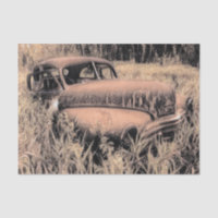 Oude Bruine Schets Kunst Auto Antiek