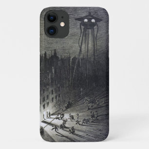 Oude buitenaardse invasie wereld oorlog ufo film iPhone 11 hoesje