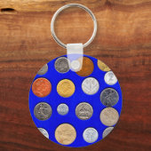 oude buitenlandse munten sleutelhanger (Voorkant)