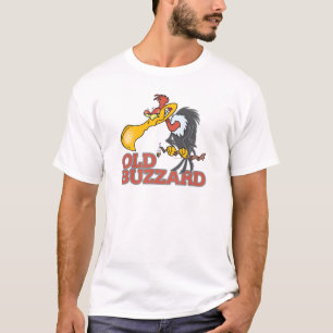 oude buizerd grappig cartoon personage t-shirt