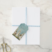 Oude Bunny Pasen Cadeaulabel (Met Touw)