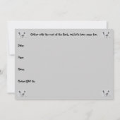 Oude Buzzards Party uitnodiging moet aanpassen (Achterkant)