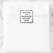 Oude Buzzard's snoep leuke sticker (Tas)