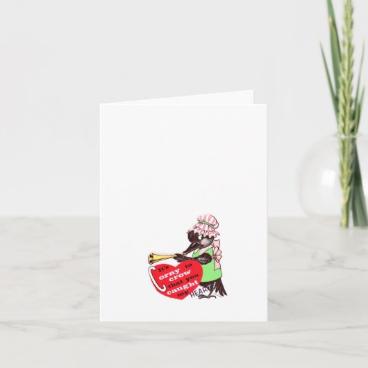 Oude C voor Kraai Valentijn Kaart (Voorkant)