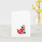 Oude C voor Kraai Valentijn Kaart (Gele Bloem)