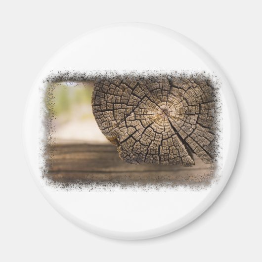 Oude Cabin Wood Textures Magneet (Voorkant)