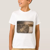 Oude cabine texturen t-shirt (Voorkant)