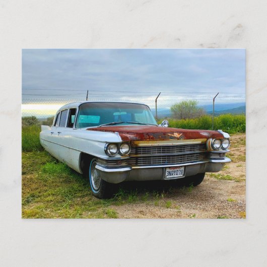 Oude Cadillac Briefkaart (Voorkant)