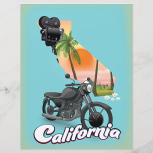 Oude Californische Reisposter