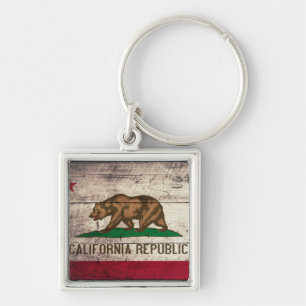 Oude Californische vlag Sleutelhanger
