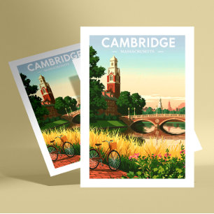 Oude Cambridge Massachusetts Briefkaart