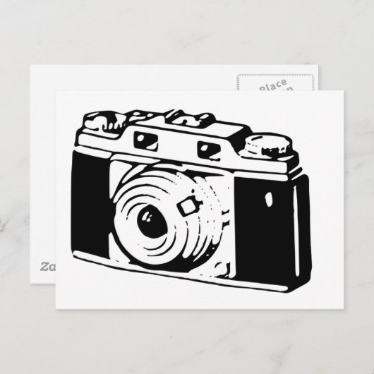 Oude camera briefkaart (Voorkant / Achterkant)