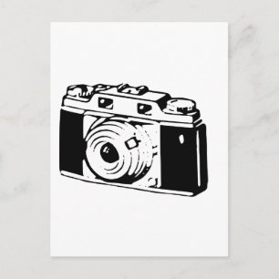 Oude camera briefkaart