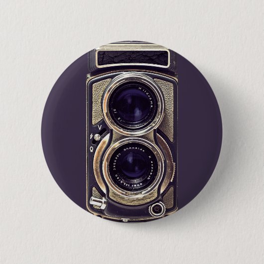 Oude camera ronde button 5,7 cm (Voorkant)
