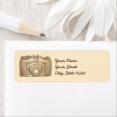 Oude cameradresslabels etiket (Insitu)