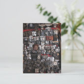 Oude camera's briefkaart (Staand voorkant)