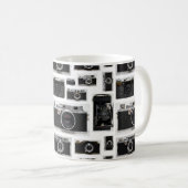 Oude  camera's in Bulk witte Mok (Voorkant rechts)