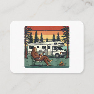 Oude Camping Caravan RV Bigfoot Avontuur Visitekaartje