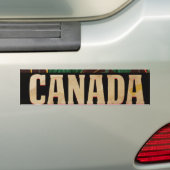 Oude Canadese Reisposter Bumpersticker (Op auto)