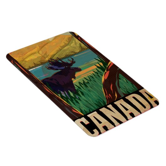 Oude Canadese Reisposter Magneet (Rechterzijde)