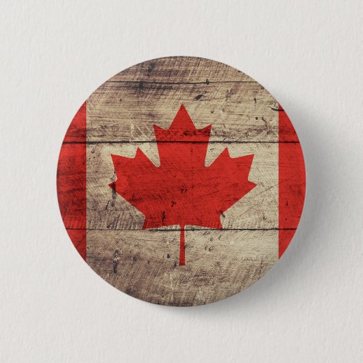 Oude Canadese vlag Ronde Button 5,7 Cm (Voorkant)