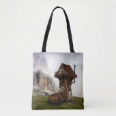 oude canvas tas (Voorkant)