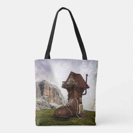oude canvas tas (Achterkant)