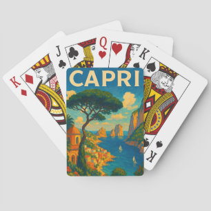 Oude Capri Italië Reizen Pokerkaarten