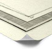 Oude Caribische kaart (1855) Poster (Hoek)