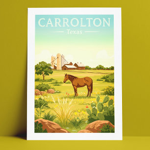 Oude Carrolton Texas Briefkaart