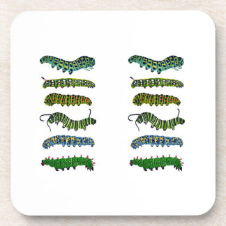 Oude Caterpillar Illustratie Mok Bier Onderzetter