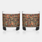 Oude Cerulean "Aztec Dream" 12oz Rocks Glasses Whisky Glas (Links)