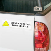 oude chauffeur bumpersticker (Op Truck)