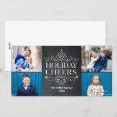 Oude Cheers 4 Photos Vakantie Wenskaart Feestdagenkaart (Voorkant / Achterkant)