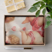 Oude cherubijntjes en harten tissuepapier (Geschenk)