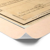 Oude Chesapeake Bay Map (1861) kust VA Poster (Hoek)