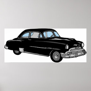 Oude  Chevy Car uit 1950 - Klassiek! Poster