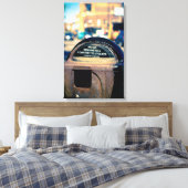 Oude Chicago parkeermeter Canvas Afdruk (Insitu (Slaapkamer))