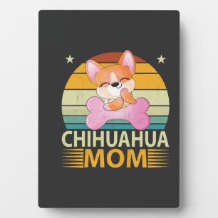 Oude Chihuahua Moeder Hondenliefhebbers Moederdag  Fotoplaat