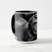 Oude Chimpanzee aangepaste naam mokken (Voorkant links)