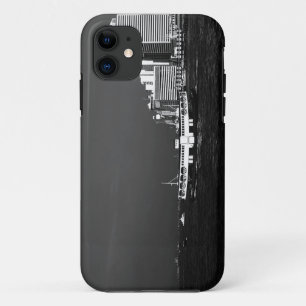 Oude China Hong Kong boot wolkenkrabber zee iPhone 11 Hoesje