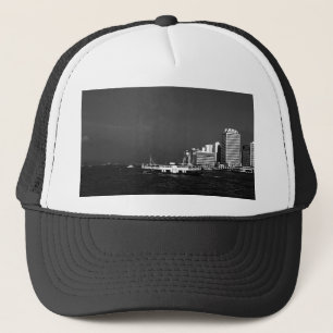 Oude China Hong Kong boot wolkenkrabber zee Post Trucker Pet