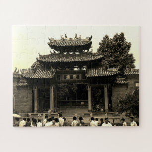 Oude Chinese Kanton Foshan vooroudertempel Legpuzzel