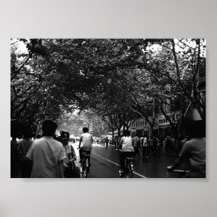 Oude Chinese Shanghai straat Poster